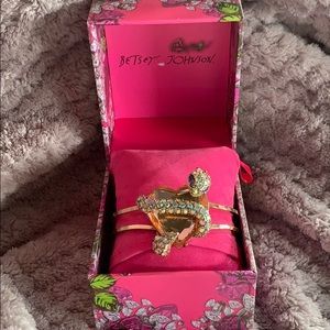 Betsey Johnson Snake and Heart Bracelet